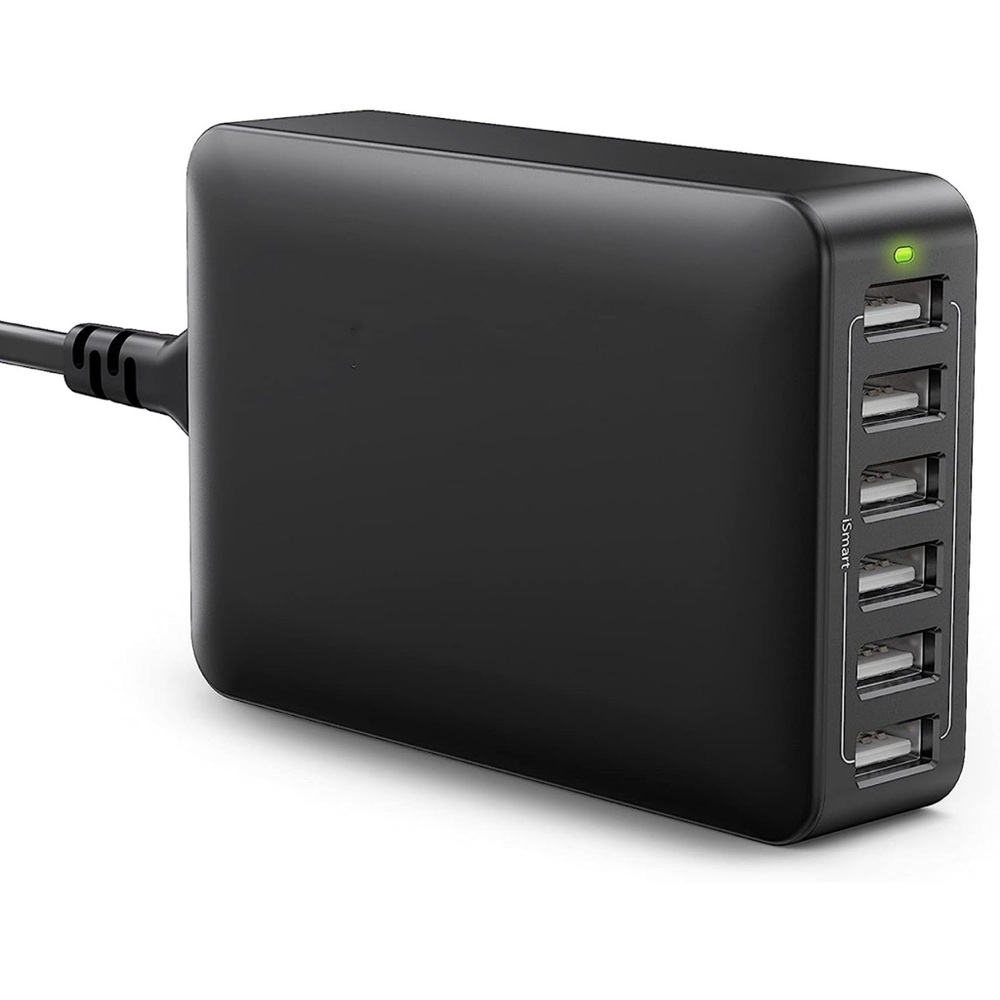 USB charger 60W 12A 6port desktop usb charging station with iSmart multiple NWT